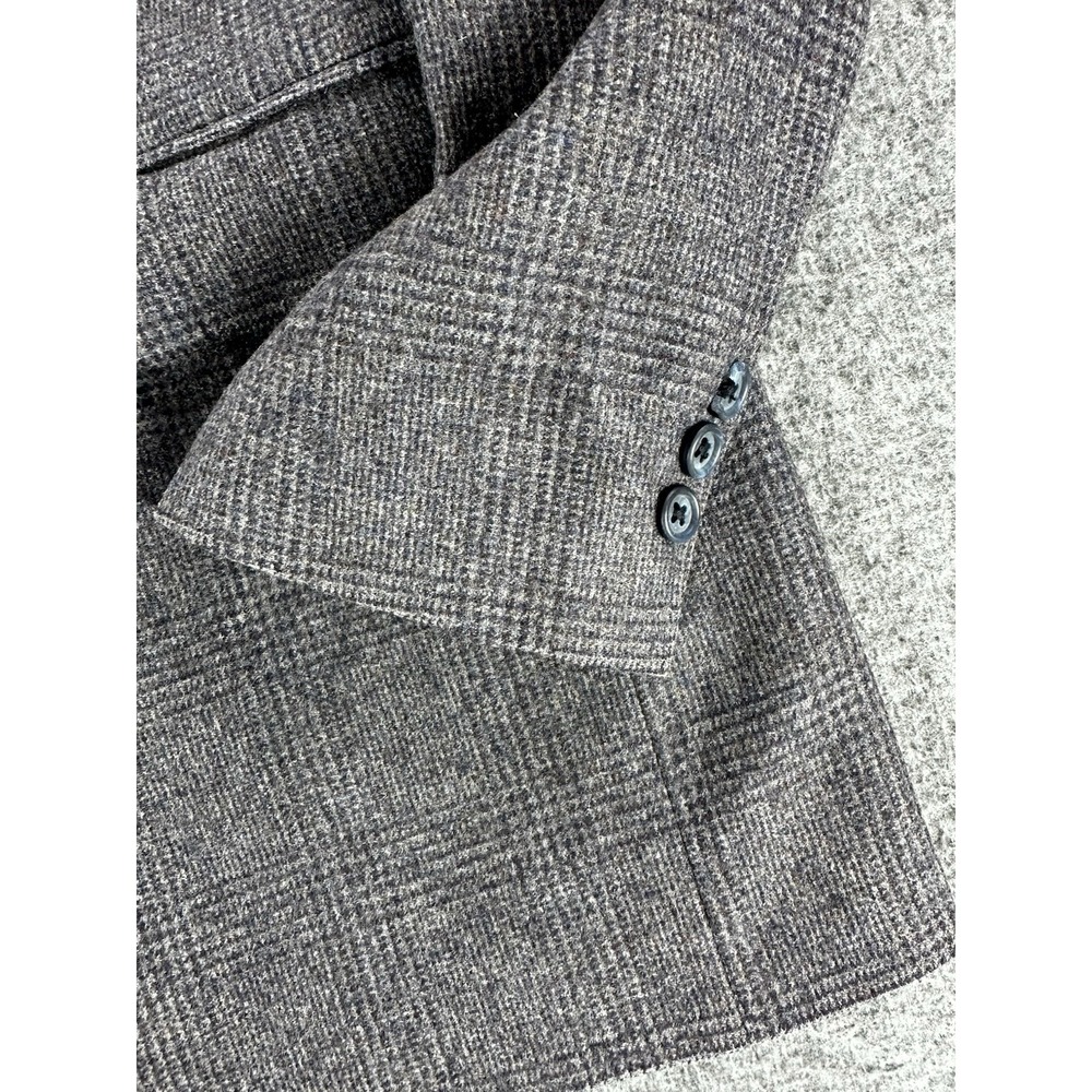 Vintage Givenchy Paris Wool Sport Coat SZ 41 Gray Tweed Single Vent Old Money - Picture 12 of 12